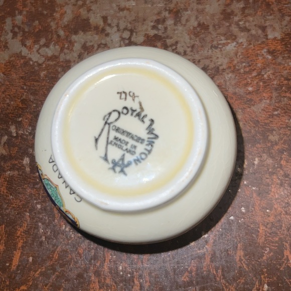 Vintage Royal Winton Porcelain Sugar Dish Signed - Picture 5 of 9